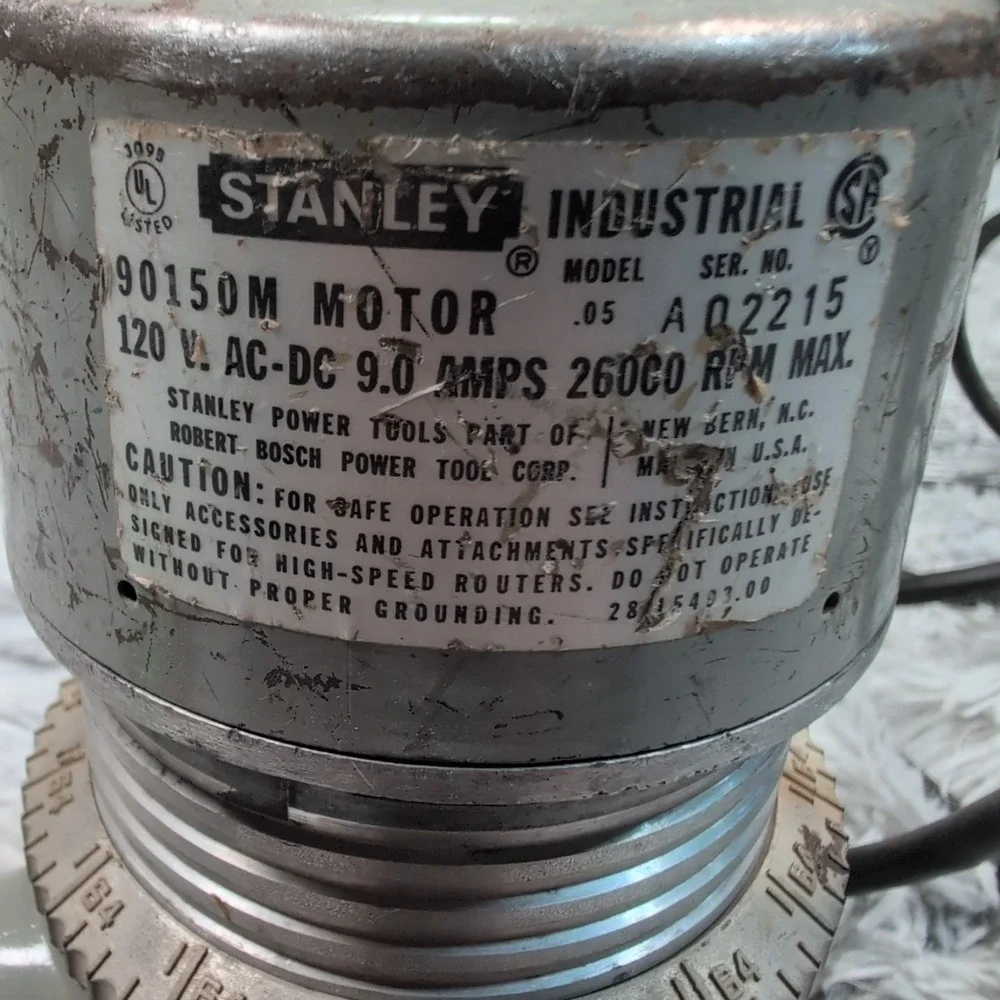 Vintage Stanley Router #.04 90150M Industrial Tool 1/4 Motor 82902 BASE Untested - Picture 3 of 11